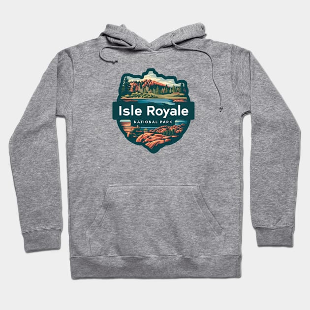 Isle Royale National Park in Michigan Hoodie by Perspektiva